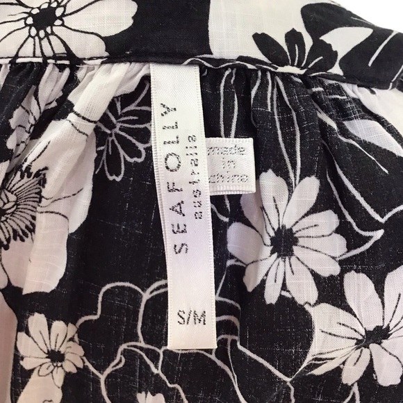 Seafolly Australia Summer Of Love Long Sleeve Cover-Up Dress Size S/M - Picture 12 of 13